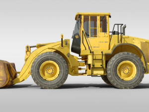 Bulldozer Loader Machine 3D Модель