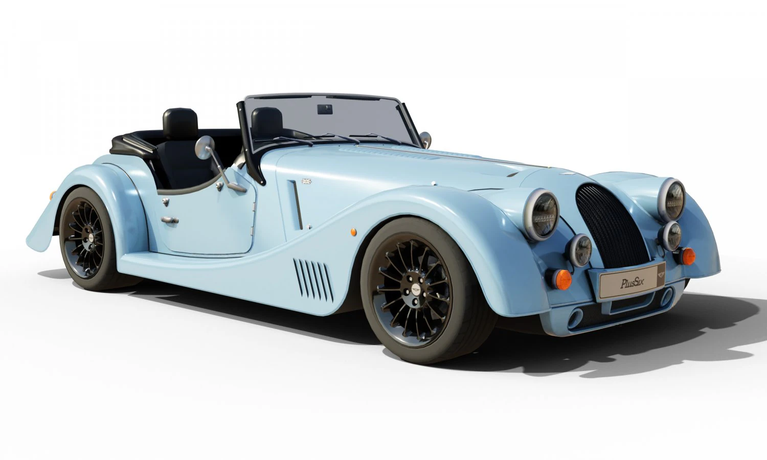 Morgan Plus Six 3D 3D Model .c4d .max .obj .3ds .fbx .stl .blend 