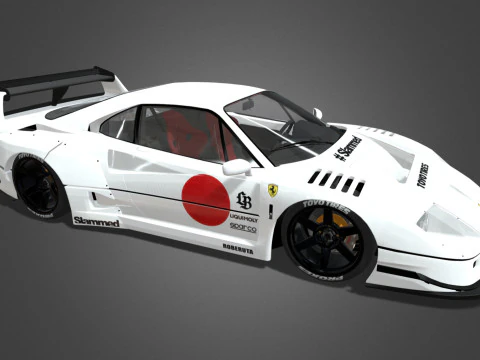 LBWORKS FERRARI F40 T&Oacute;QUIO AUTO SAL&Atilde;O 2023 Modelo 3D