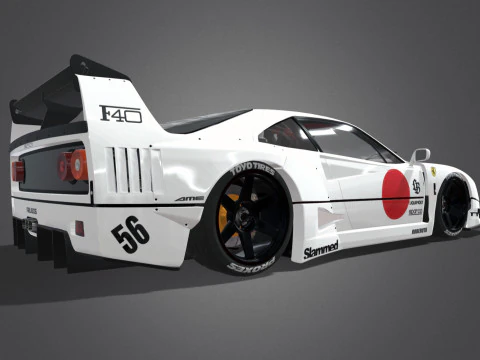 LBWORKS FERRARI F40 T&Oacute;QUIO AUTO SAL&Atilde;O 2023 Modelo 3D