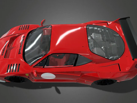 LBWORKS FERRARI F40 T&Oacute;QUIO AUTO SAL&Atilde;O 2023 Modelo 3D