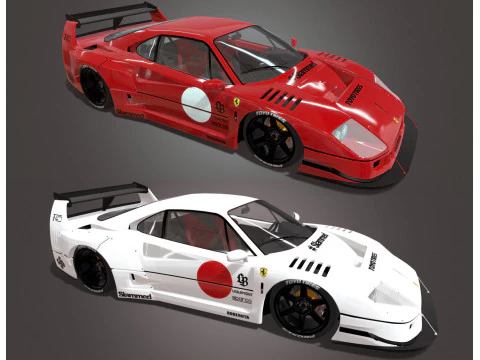 LBWORKS FERRARI F40 TOKYO AUTO SALONE 2023 Modello 3D