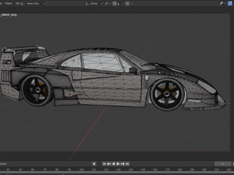 LBWORKS FERRARI F40 TOKYO AUTO SALON 2023 3Dモデル
