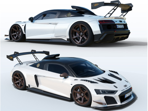 2024 Audi R8 ABT XGT 3D Model