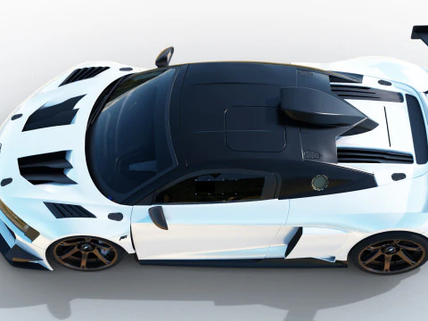 2024 Audi R8 ABT XGT 3D Model