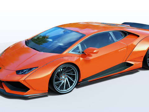 LB-Silhouette WORKS HURACAN GT - Body kit 3D Model