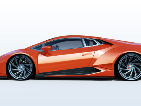 LB-Silhouette WORKS HURACAN GT - Body kit 3D Model