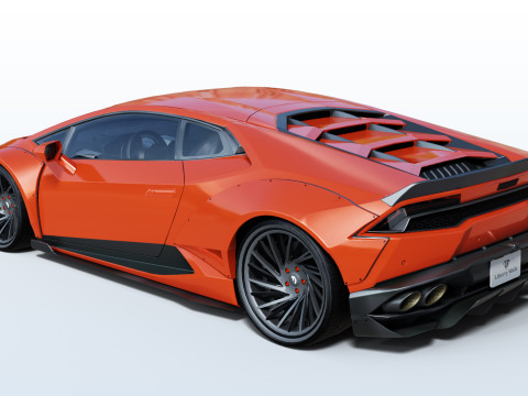 LB-Silhouette WORKS HURACAN GT - Body kit 3D Model