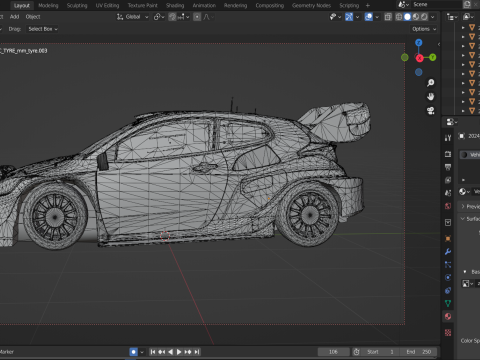 2024 Toyota Yaris WRC Modèle 3D
