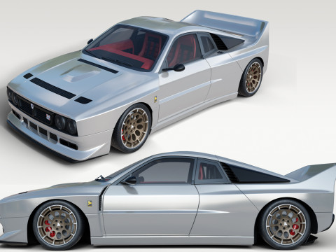 Lancia Stradale Kimera EVO37 3D 모델