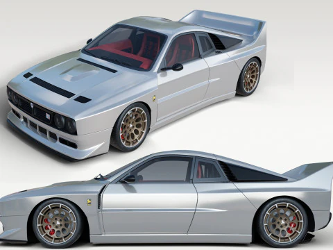 Lancia Stradale Kimera EVO37 3D Model