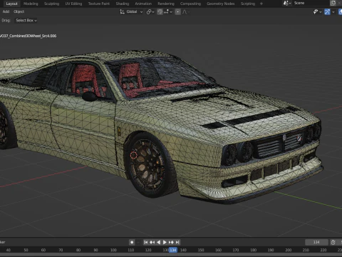 Lancia Stradale Kimera EVO37 3D Model