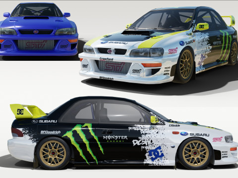 Subaru 22B STI 3D 모델