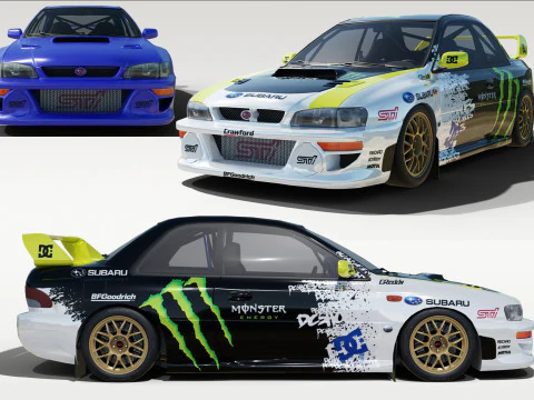 Subaru 22B STI 3D Model