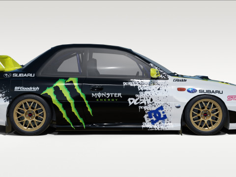Subaru 22B STI 3D 模型