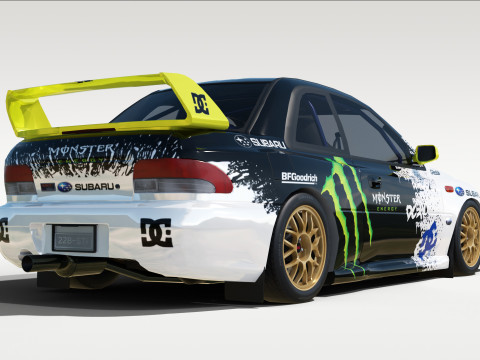 Subaru 22B STI 3D 模型