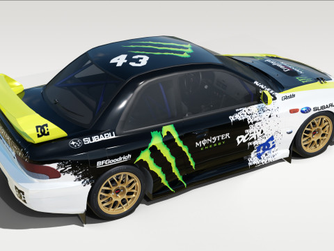 Subaru 22B STI 3D 模型