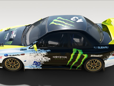 Subaru 22B STI 3D 模型