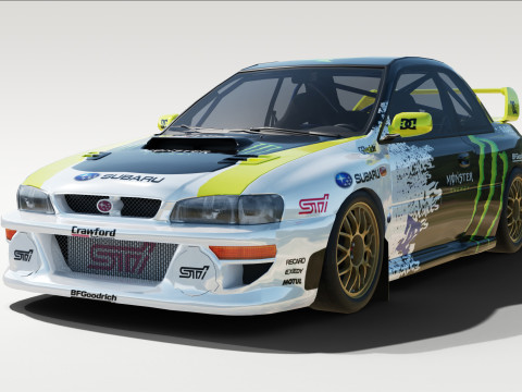 Subaru 22B STI 3D 模型
