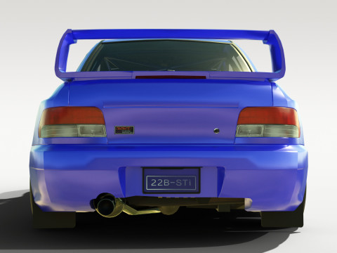 Subaru 22B STI 3D 模型