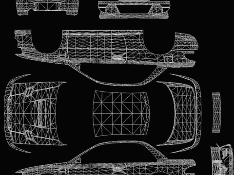 Subaru 22B STI 3D 模型