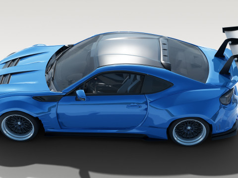 Subaru BRZ Ts with Wide body Kit Model 3D