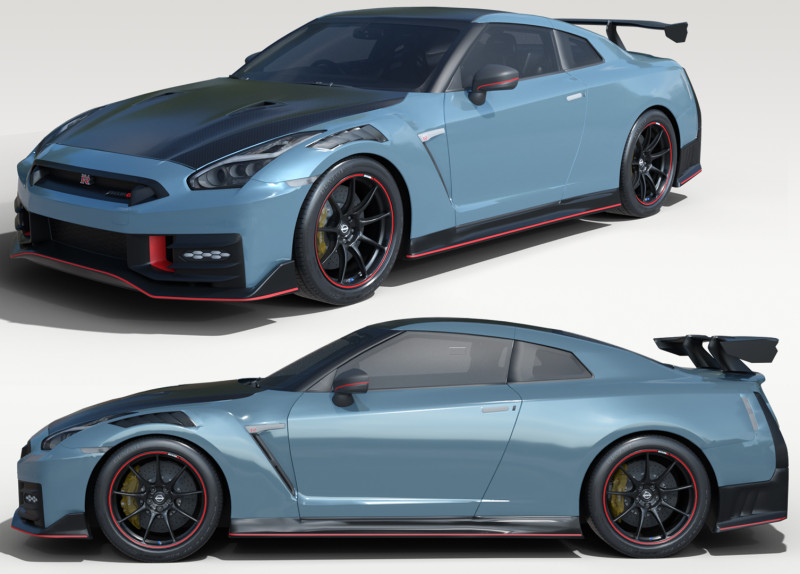 2024 Nissan GT-R NISMO 3D Model .c4d .max .obj .3ds .fbx .stl .blend 