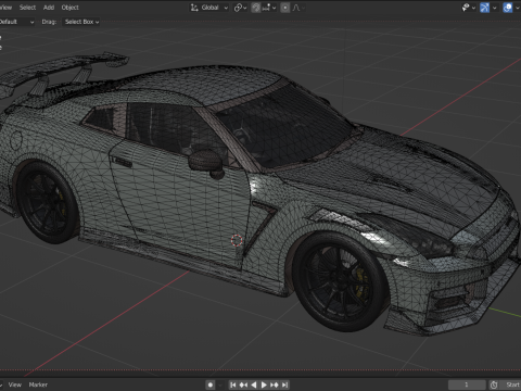 2024 Nissan GT-R NISMO 3D Model