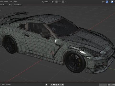 2024 Nissan GT-R NISMO 3D Model