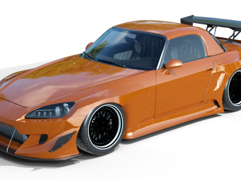 Honda S2000 Widebody Kit 3Dモデル