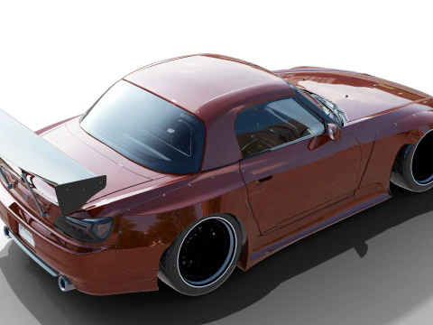 Honda S2000 Widebody Kit 3D Model