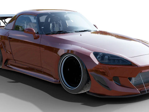 Honda S2000 Widebody Kit 3D Model