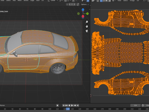 Audi RS5 Coupe LBworks Bodykit 3D 模型