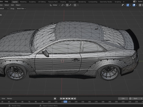 Audi RS5 Coupe LBworks Bodykit 3D 模型