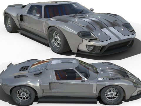 GT-40 3D Model