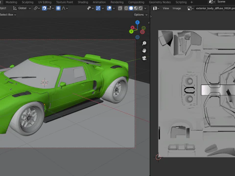 GT-40 3D Model