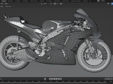 YAMAHA Monster Energy GP 3D Model