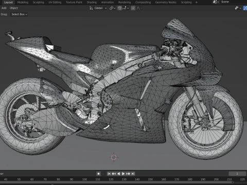 YAMAHA Monster Energy GP 3D Model