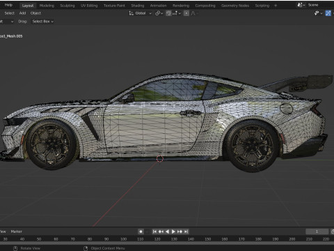 2025 MUSTANG GTD 3D 3D 모델