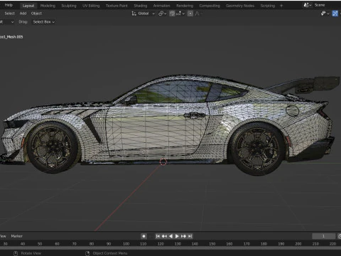 2025 MUSTANG GTD 3D 3D Model