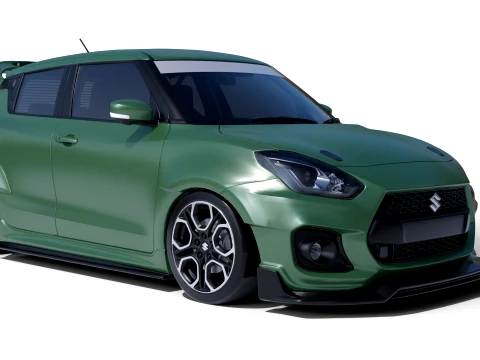 Suzuki Swift Sport Wide Body Kit 3D Model