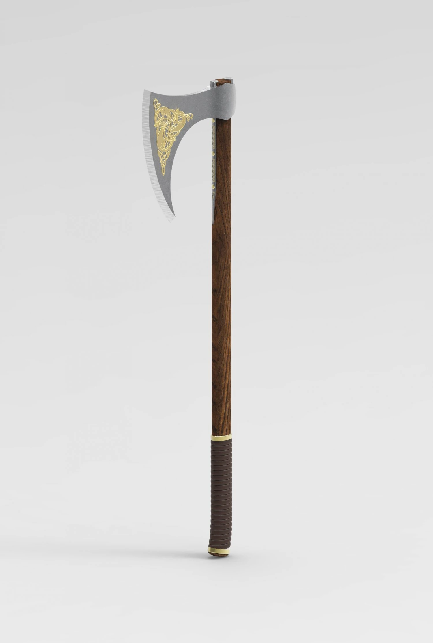 medieval celtic battleaxe 3D Model .c4d .max .obj .3ds .fbx .stl .blend 