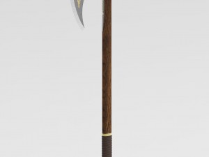 medieval celtic battleaxe 3D 모델