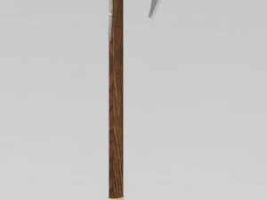 medieval celtic battleaxe 3D Model