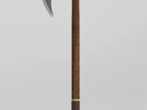 medieval celtic battleaxe 3D Model