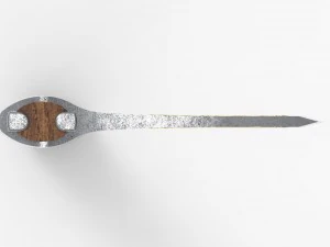 medieval celtic battleaxe 3D Model