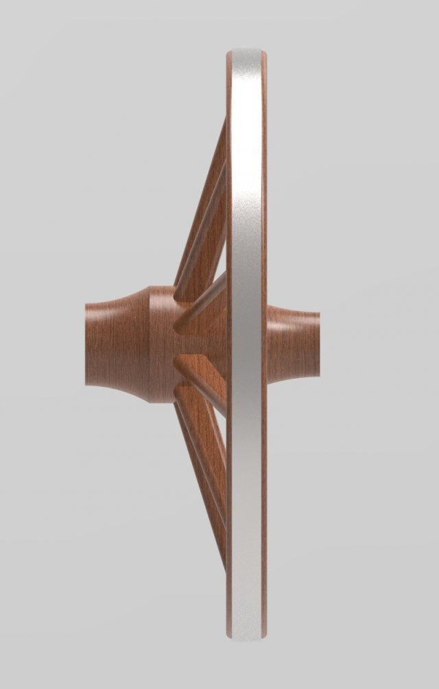 wooden wheel 3D Модель .c4d .max .obj .3ds .fbx .stl .blend 