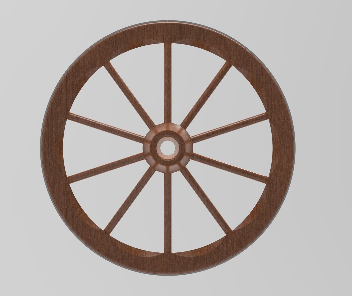 Wooden Wheel Free 3d Model In Cart 3dexport