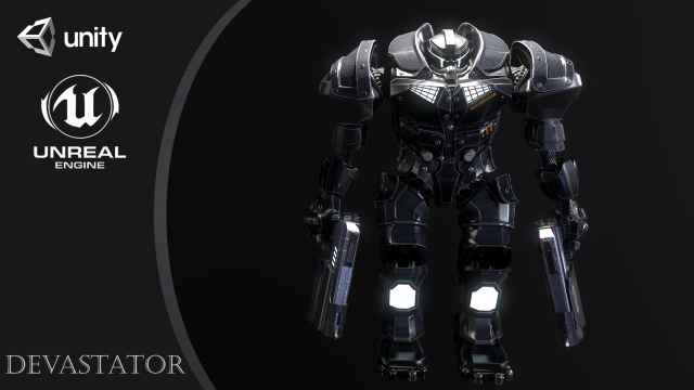 devastator 3D Model .c4d .max .obj .3ds .fbx .stl .blend 