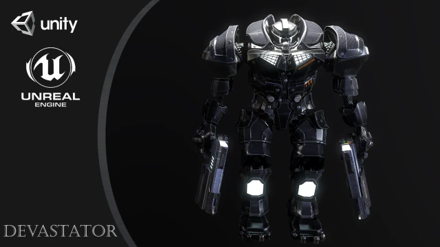 破壊者 3Dモデル .c4d .max .obj .3ds .fbx .stl .blend